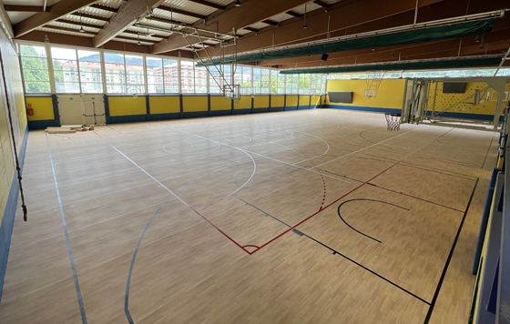 Finalizada la obra de la cancha del Polideportivo Bikuña