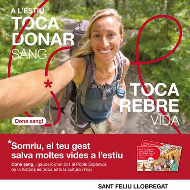 Jornada de donació de sang al Centre Cívic Les Tovalloles el 13 de setembre
