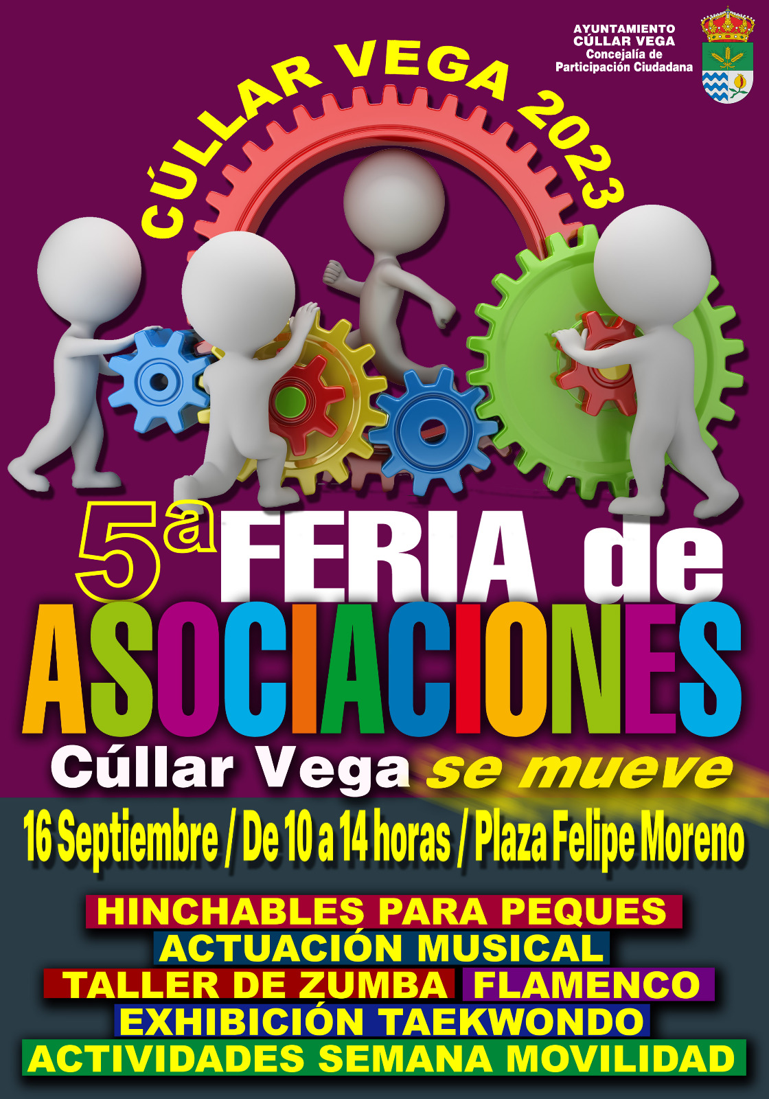 5ª Feria de Asociaciones el sábado 16 de septiembre