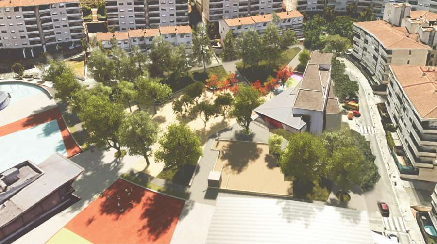 Comencen les obres de reforma del parc del Turó Blau