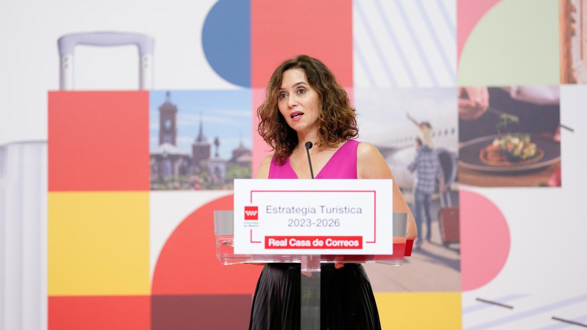 Díaz Ayuso presenta la Estrategia Turística 2023/26 con 125 iniciativas: “Queremos crear las mejores condiciones para ser los mejores anfitriones”