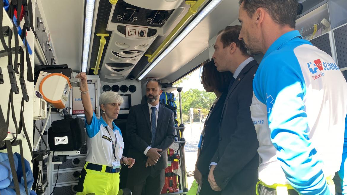 El SUMMA 112 muestra su modelo de atención a la emergencia a sanitarios de República Dominicana