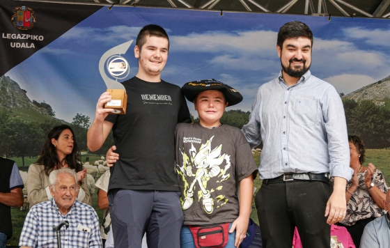 Premiados en el 39. Gipuzkoako Artzain Eguna hoy en Legazpi.