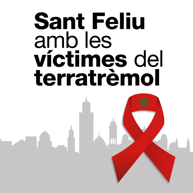 Sant Feliu se solidaritza amb les víctimes del terratrèmol al Marroc, i se suma a la crida d&#039;ajuda humanitària de Creu Roja