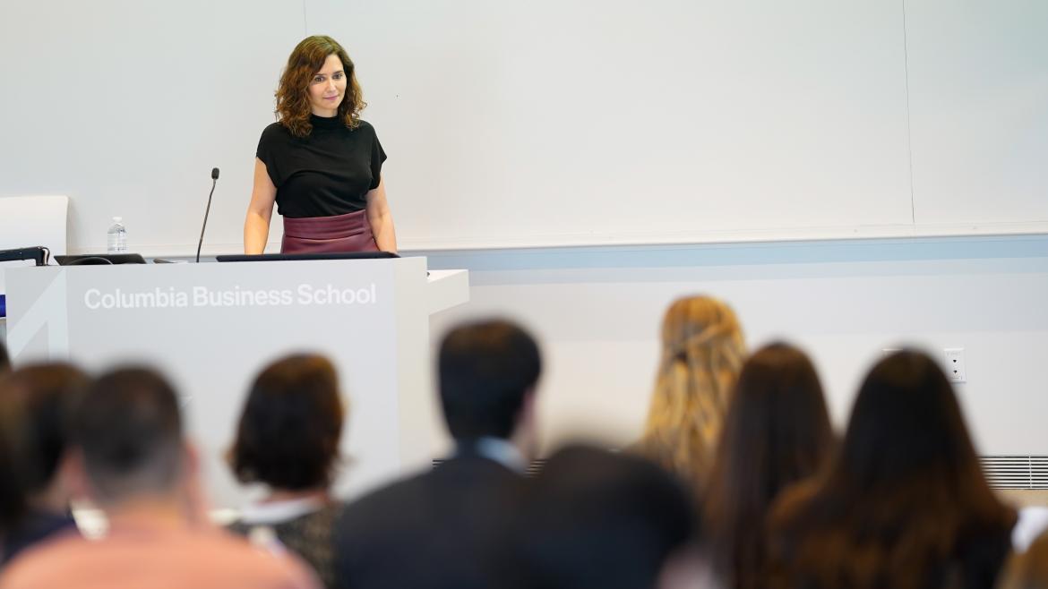 Díaz Ayuso presenta en Nueva York el despliegue de Madrid único en Europa para que el español protagonice la transformación digital