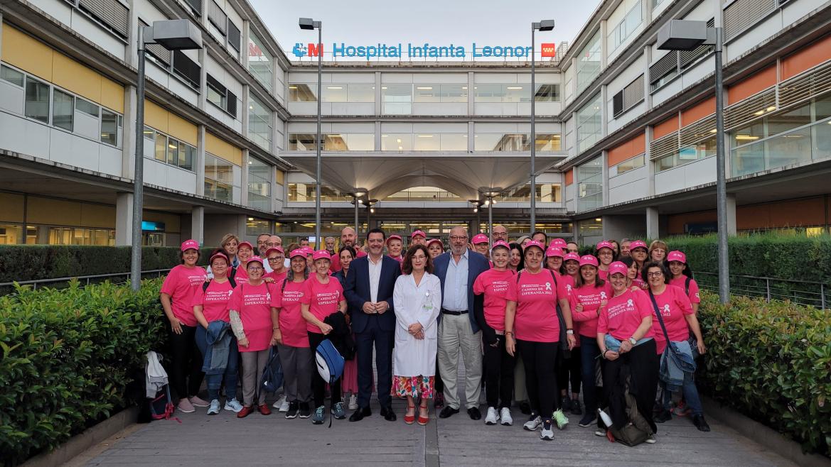 El Hospital Universitario Infanta Leonor inicia la sexta edición del 'Camino de esperanza' para pacientes con cáncer de mama