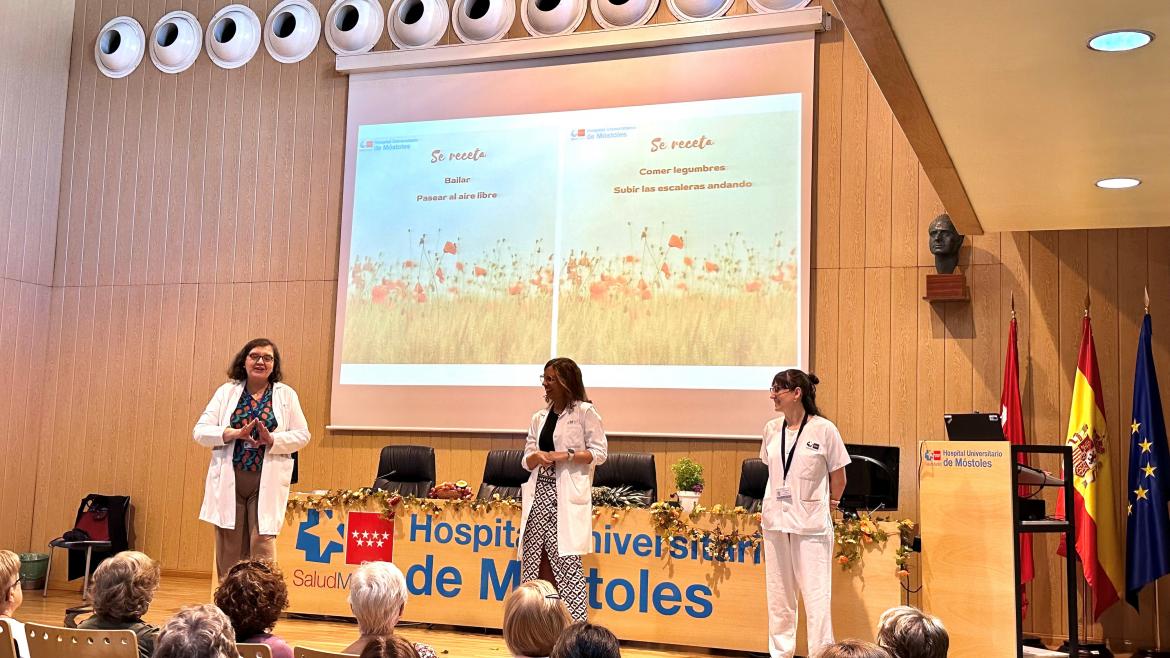 El Hospital de Móstoles se suma a las actividades de la Semana del Corazón, centrándose en las mujeres
