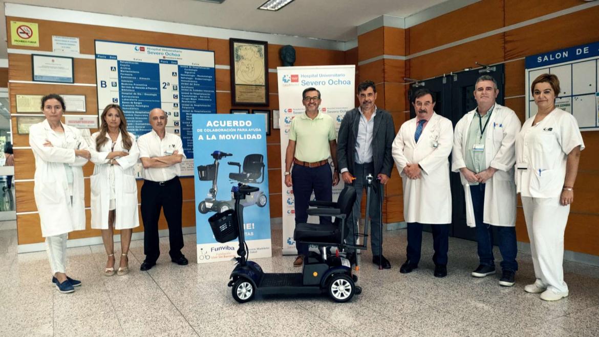 El Hospital público Severo Ochoa implanta el uso de scooter para pacientes o familiares con movilidad reducida