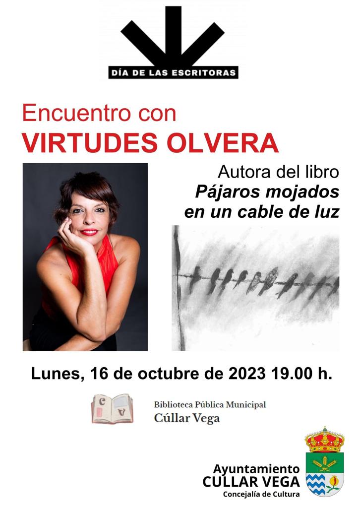 Encuentro con Virtudes Olvera, autora del Libro "Pájaros mojados en un cable de luz"