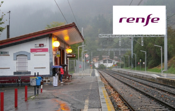 Los días 28 y 29 de octubre se interrumpirá la circulación de trenes, en ambos sentidos, entre las estaciones de Andoain e Irún