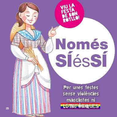 Sant Feliu fa un pas més en la campanya &#039;Només Sí és Sí&#039; per unes festes sense violències masclistes ni LGTBIfòbiques