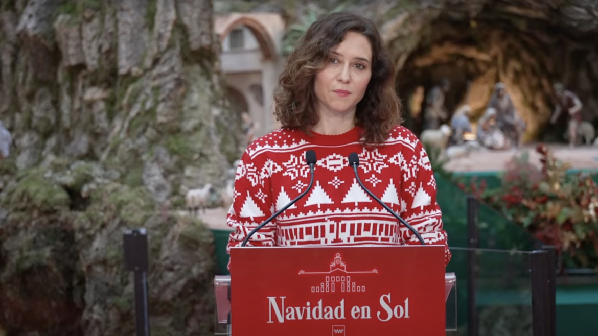 Díaz Ayuso inaugura el Belén de la Real Casa de Correos, homenaje al primer nacimiento que surgió en Italia hace 800 años y que dio origen a esta tradición