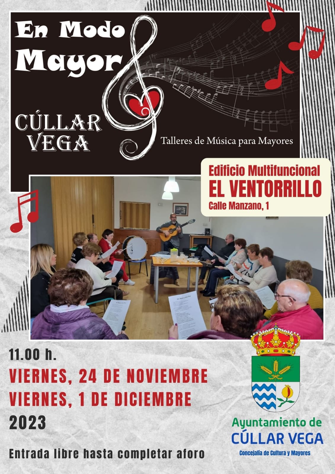 «En modo Mayor», talleres de música para mayores