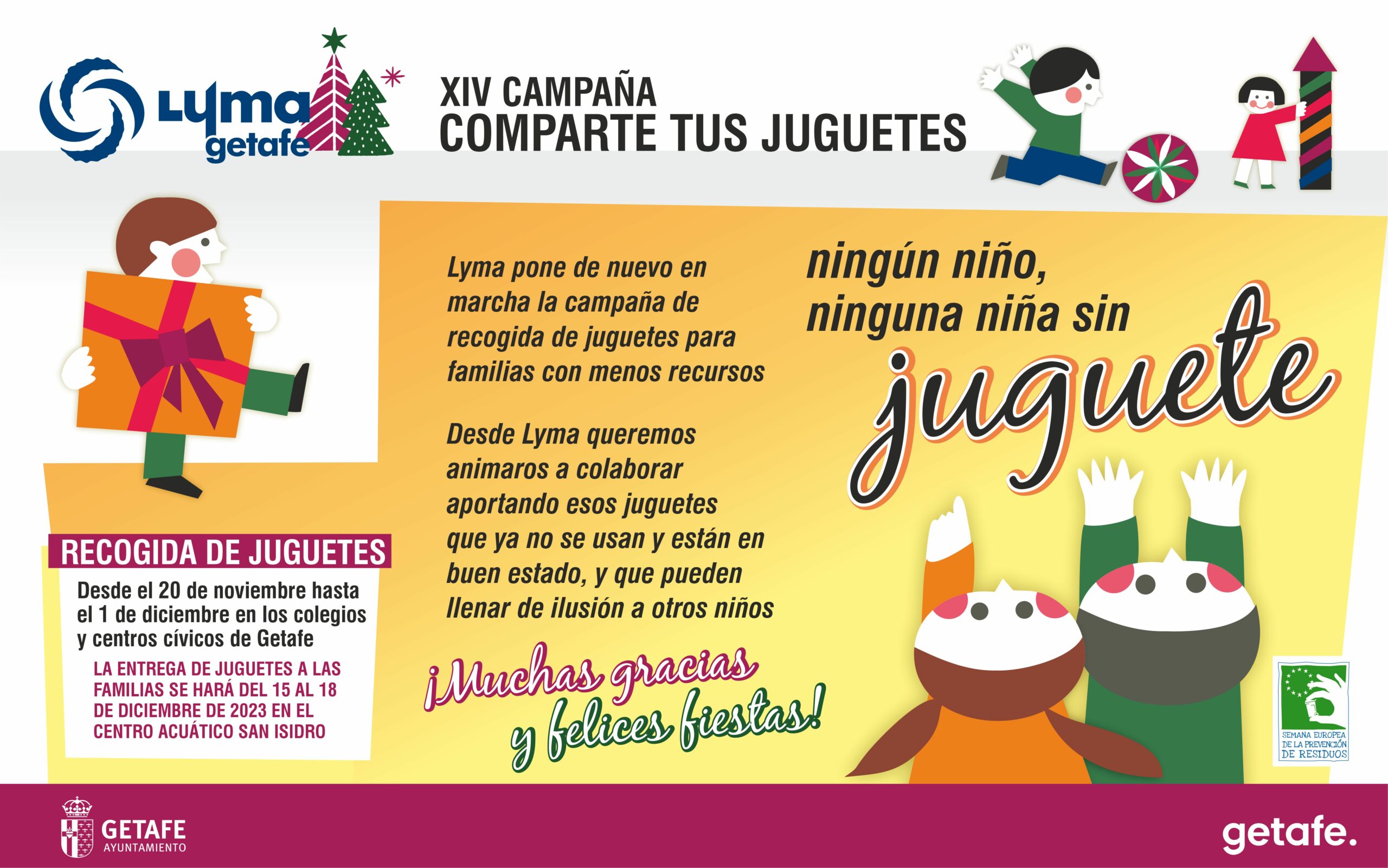 Getafe organiza la XIV campaña 'Comparte tus juguetes'