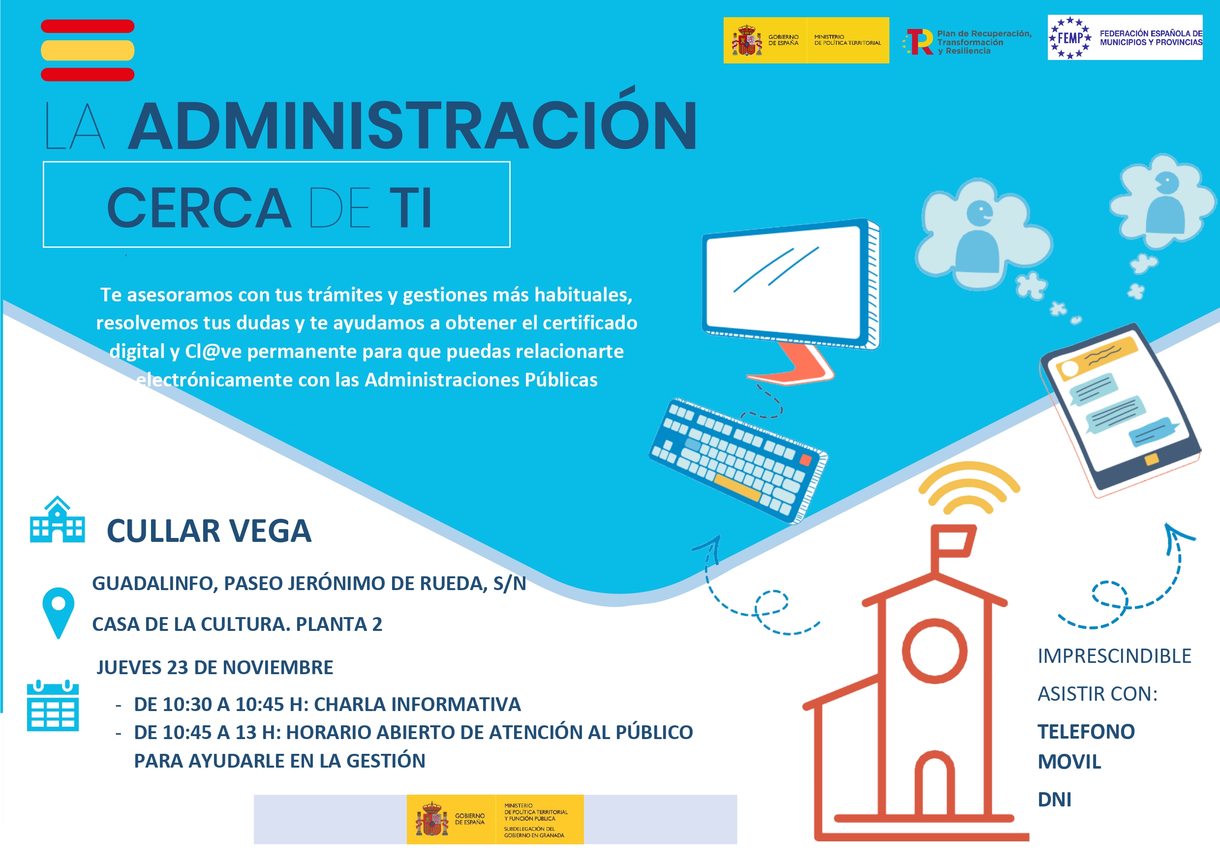 "La Administración Cerca de Tí" el próximo jueves 23 de noviembre
