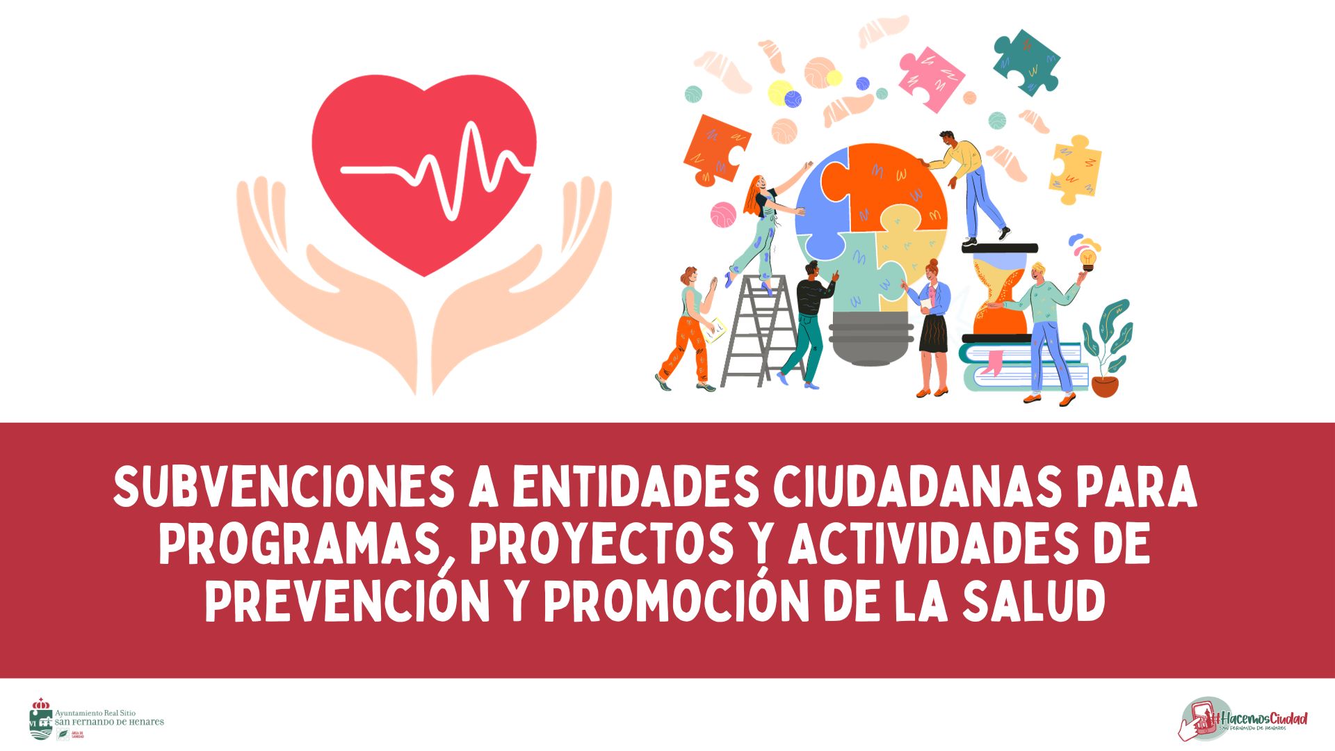 NOTA INFORMATIVA: Subvenciones a entidades ciudadanas para Programas, Proyectos y Actividades de Prevención y Promoción de la Salud
