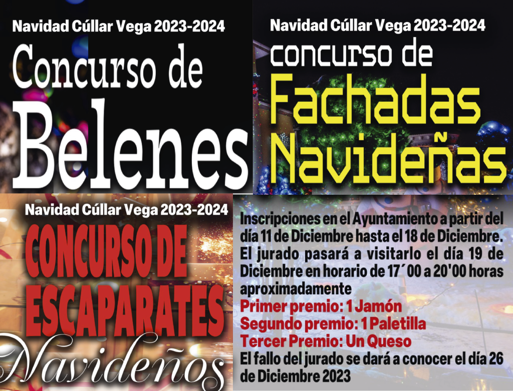 Concursos Navideños de Fachadas, Escaparates y Belenes