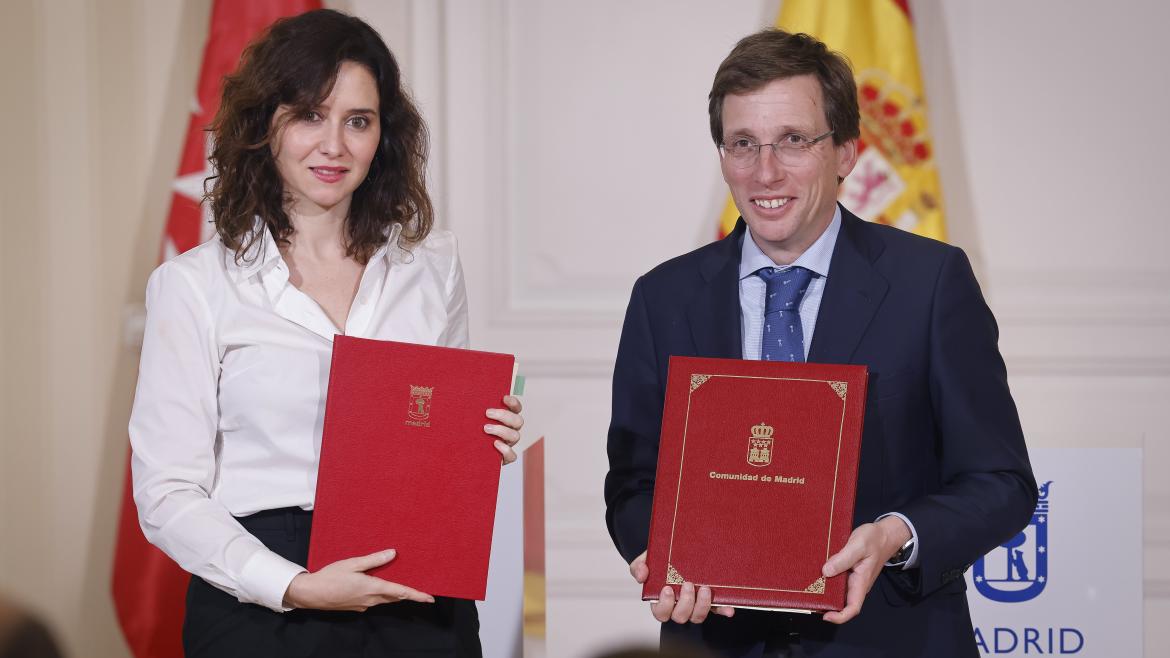 Díaz Ayuso renueva el convenio con el Ayuntamiento de Madrid para la atención de personas en situación de dependencia incrementando la inversión a 106 millones
