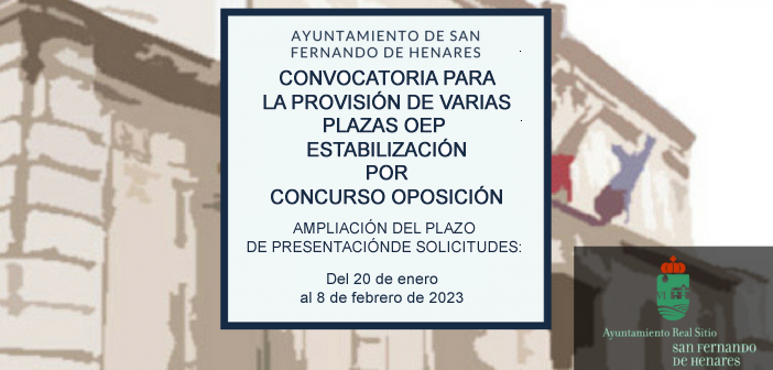 Proceso estabilización – Plaza de Médico (1.1.159)