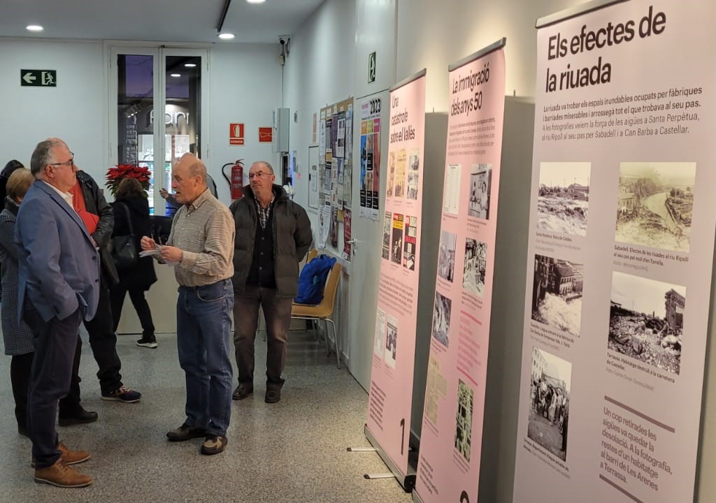 Una exposició a la Casa de la Vila reflexiona sobre les causes i les conseqüències de les riuades del 1962