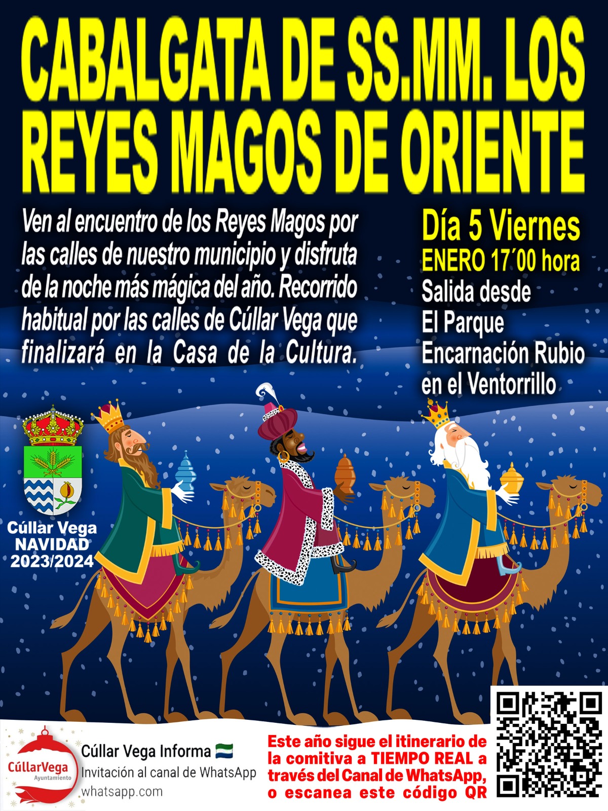 Cabalgata de SS.MM. los Reyes Magos de Oriente en Cúllar Vega