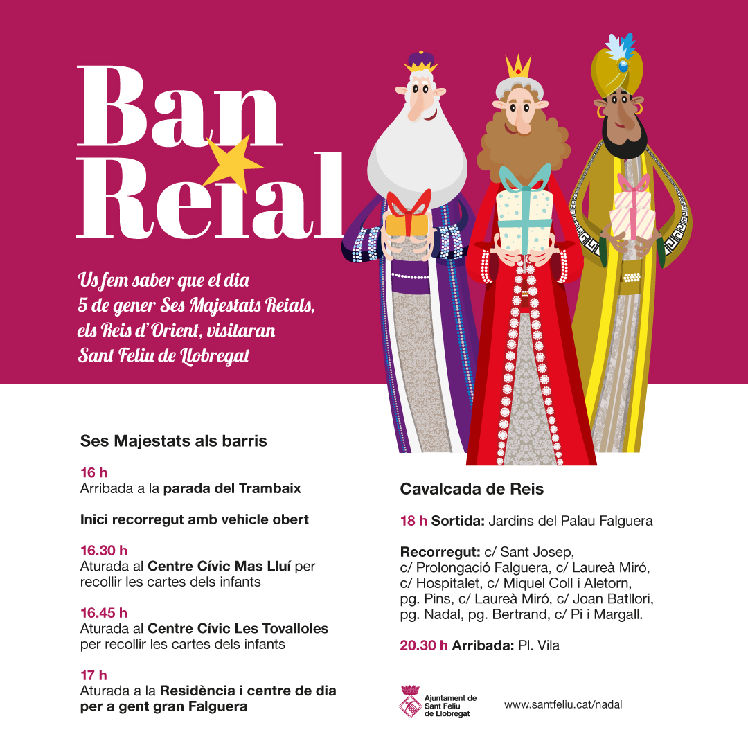 Els Reis Mags arribaran en tramvia i visitaran els barris de la ciutat