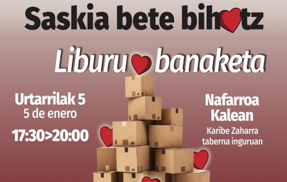 Reparto de libros &quot;Saskia bete bihotz&quot;