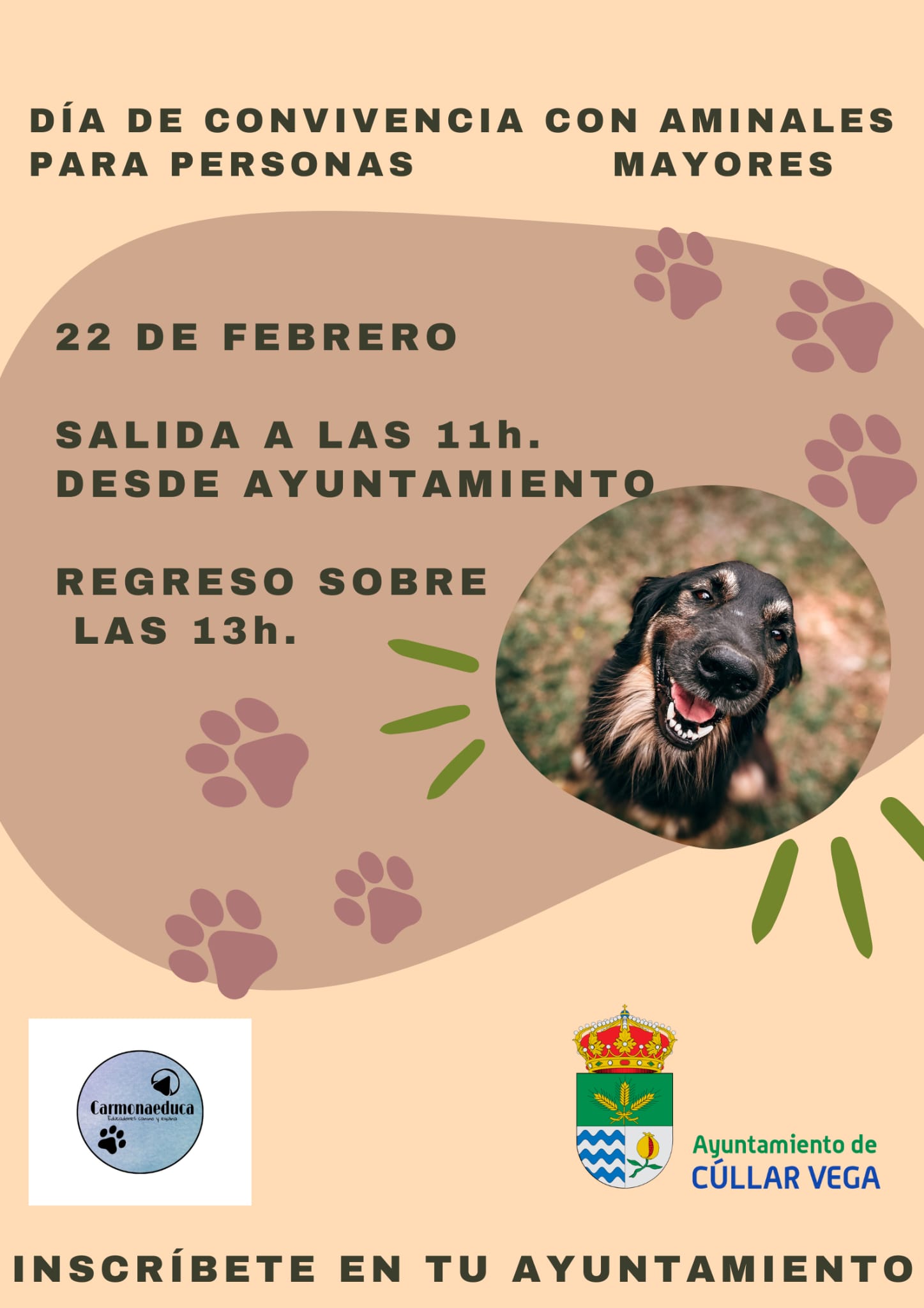 Día de convivencia con animales para personas mayores