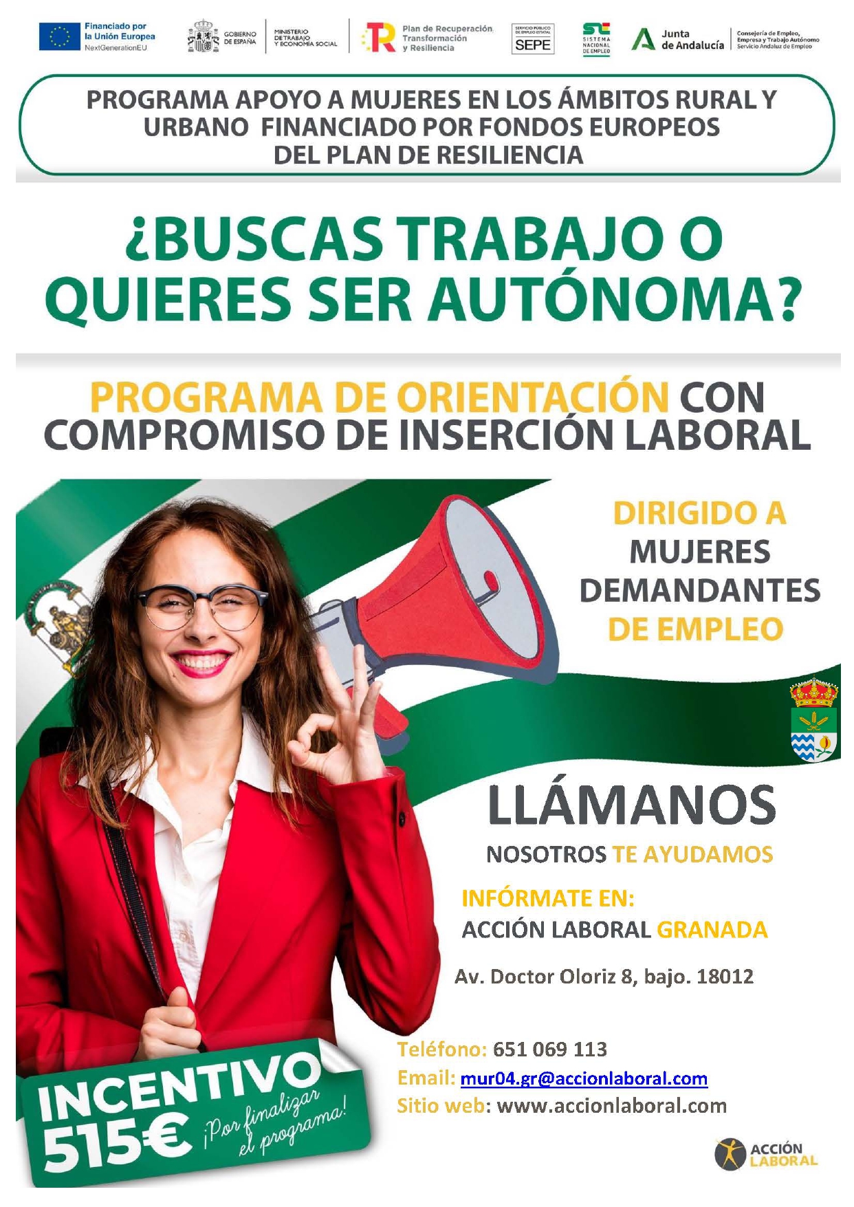 PROGRAMA DE ORIENTACIÓN CON COMPROMISO DE INSERCIÓN LABORAL PARA MUJERES DEMANDANTES DE EMPLEO