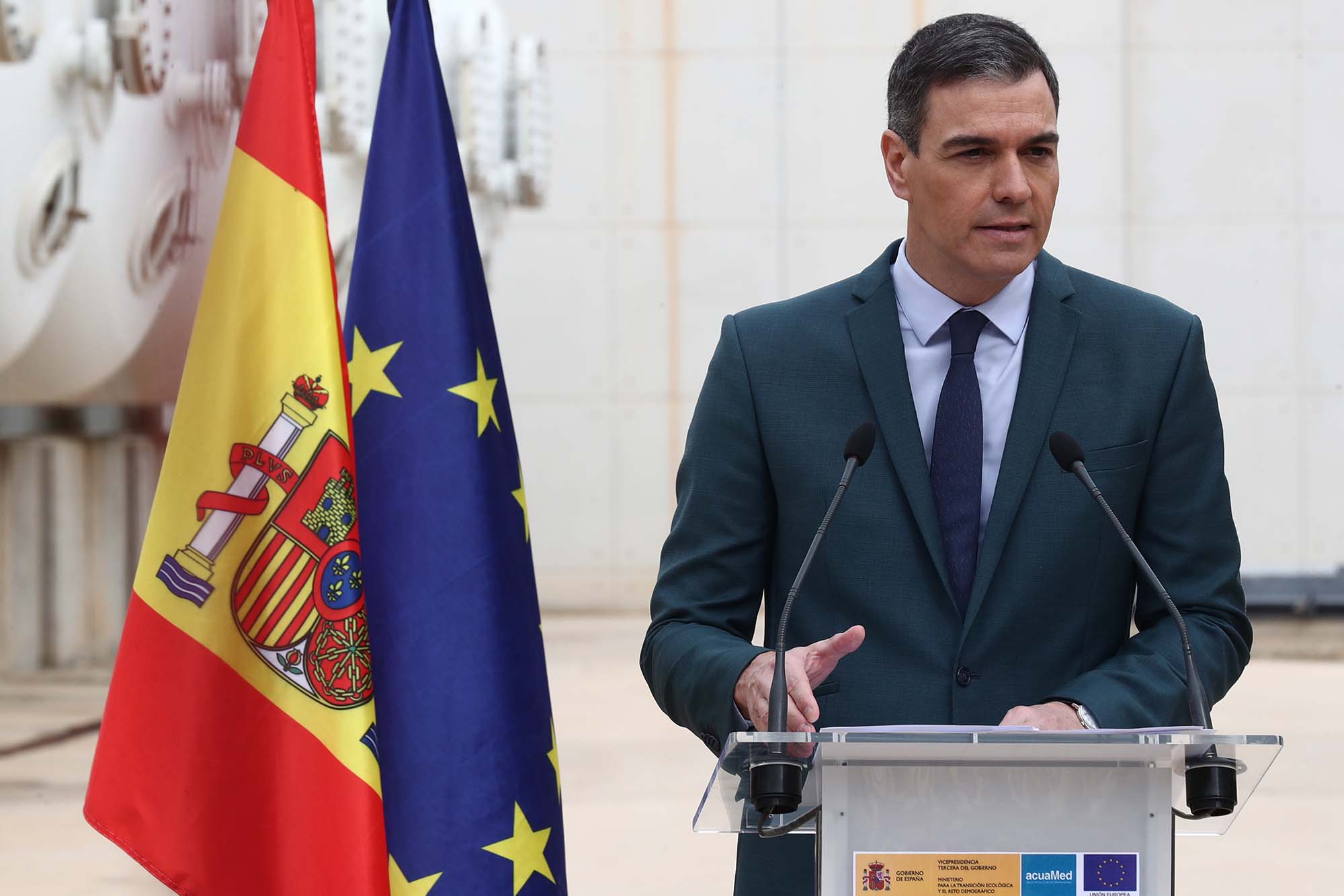 Pedro Sánchez subraya el firme compromiso del Gobierno para garantizar el abastecimiento de agua para todos los españoles y combatir la sequía