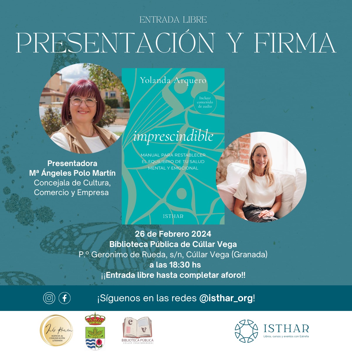 Presentación del libro "IMPRESCINDIBLE" de Yolanda Arquero