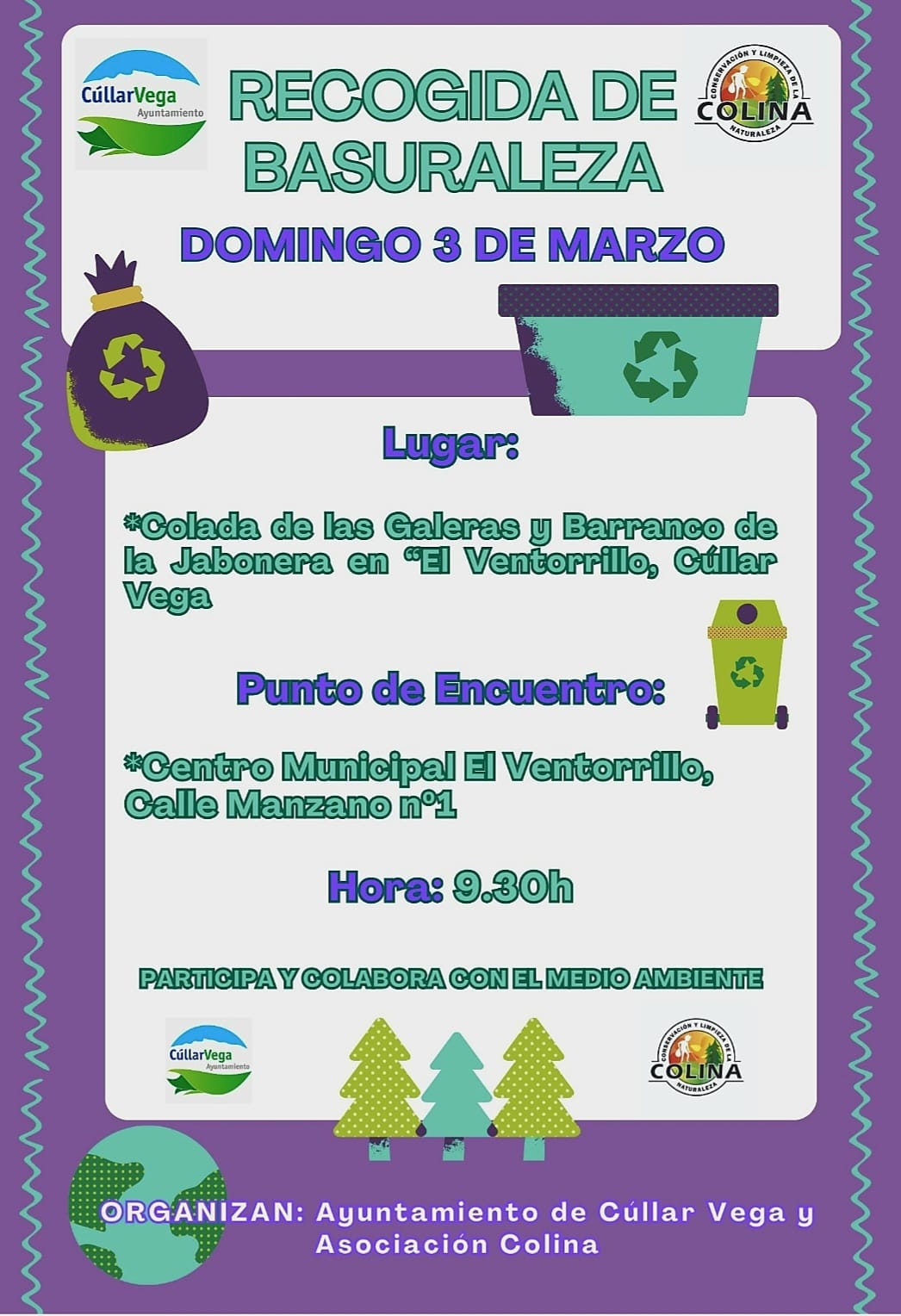 "Recogida de Basuraleza" domingo 3 de marzo
