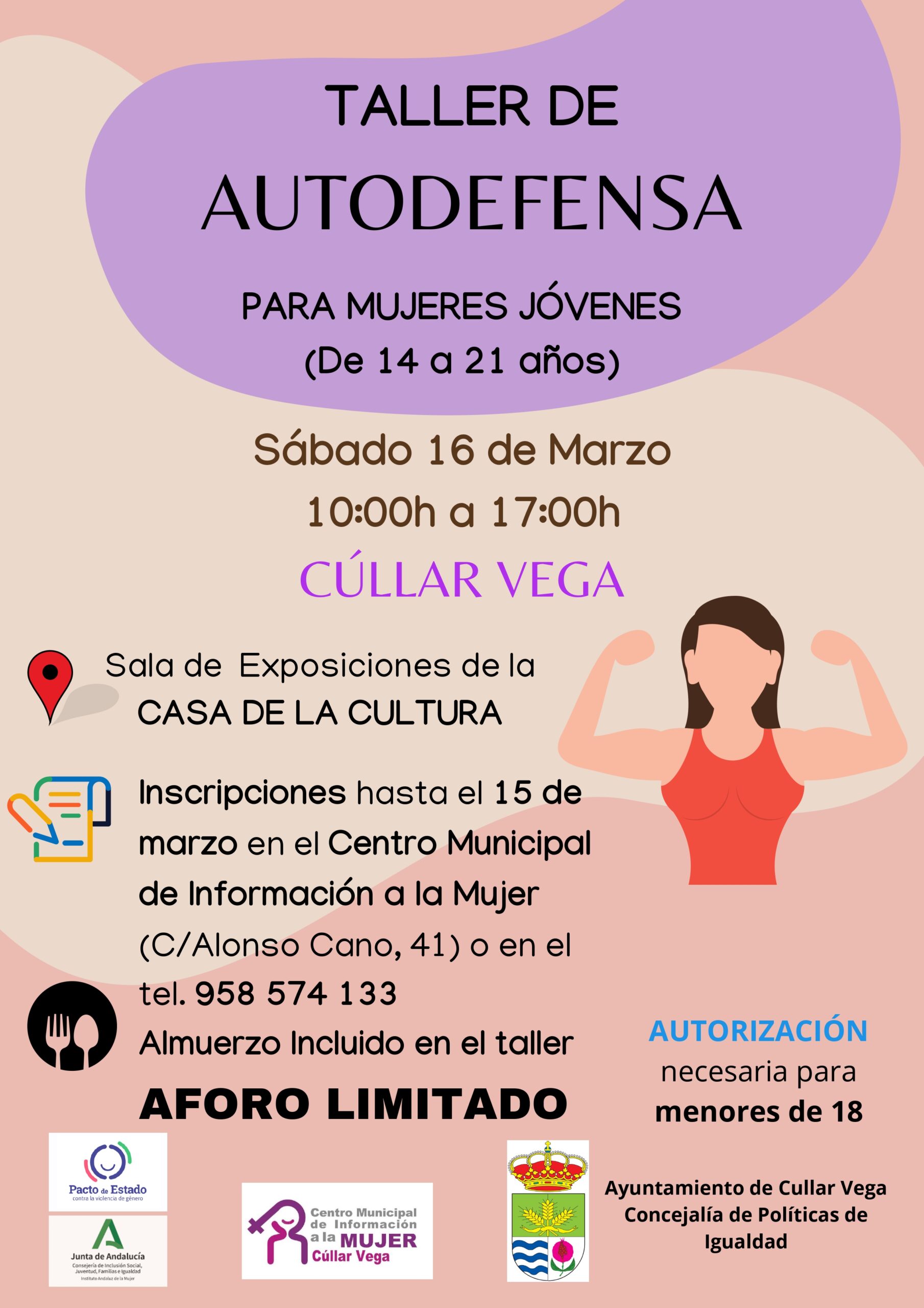 Taller de autodefensa para mujeres jóvenes (de 14 a 21 años)