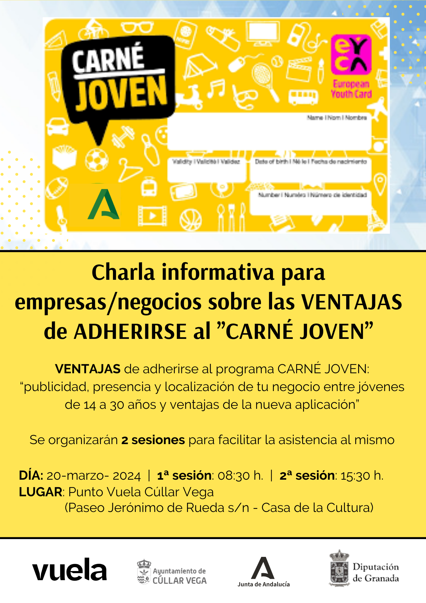 Charla informativa para empresas y negocios sobre las ventajas de adherirse al ”CARNÉ JOVEN”