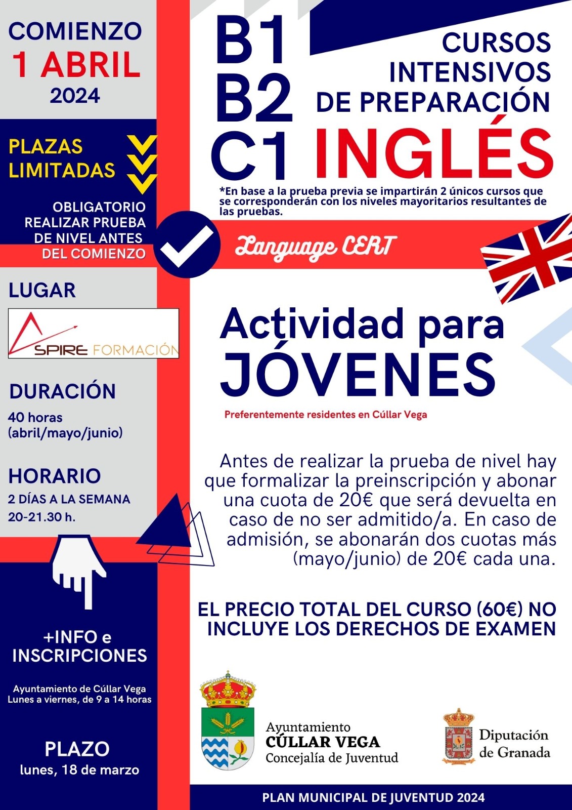 Cursos Intensivos de preparación de Inglés para jóvenes