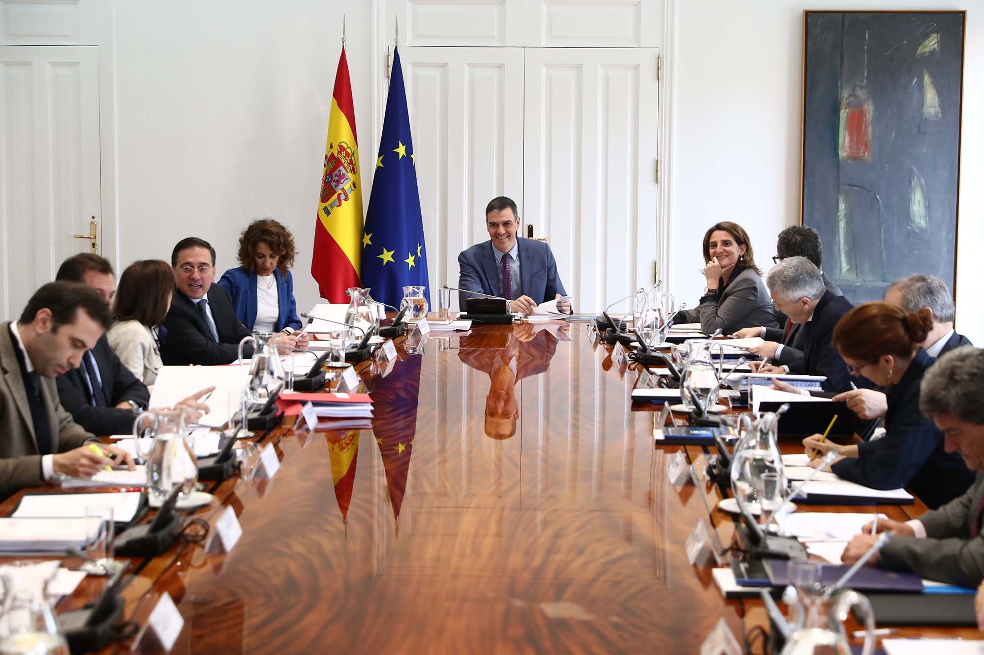 La Moncloa. 19/03/2024. El presidente del Gobierno preside la reunión del Consejo de Seguridad Nacional [Presidente/Actividad]