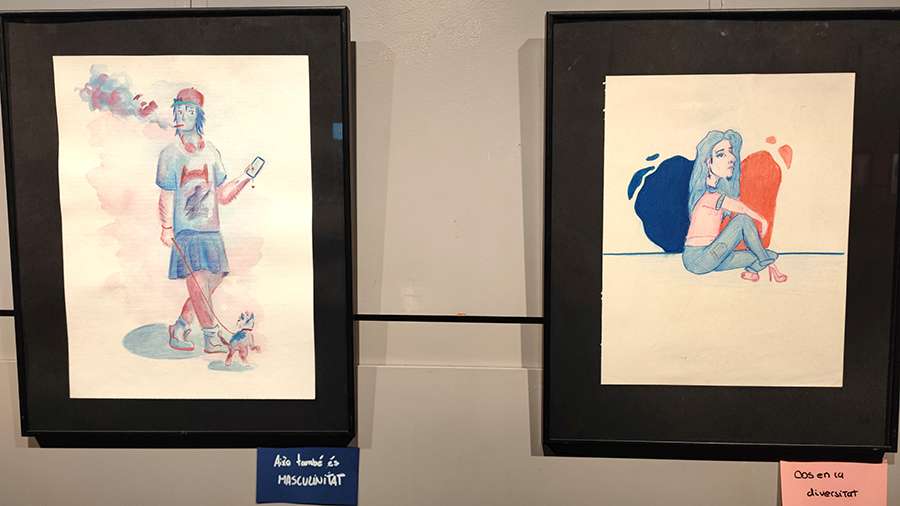 L’alumnat d’art inclusiu del curs de Can Tauler exposa al Kursaal una mostra que reivindica la diversitat