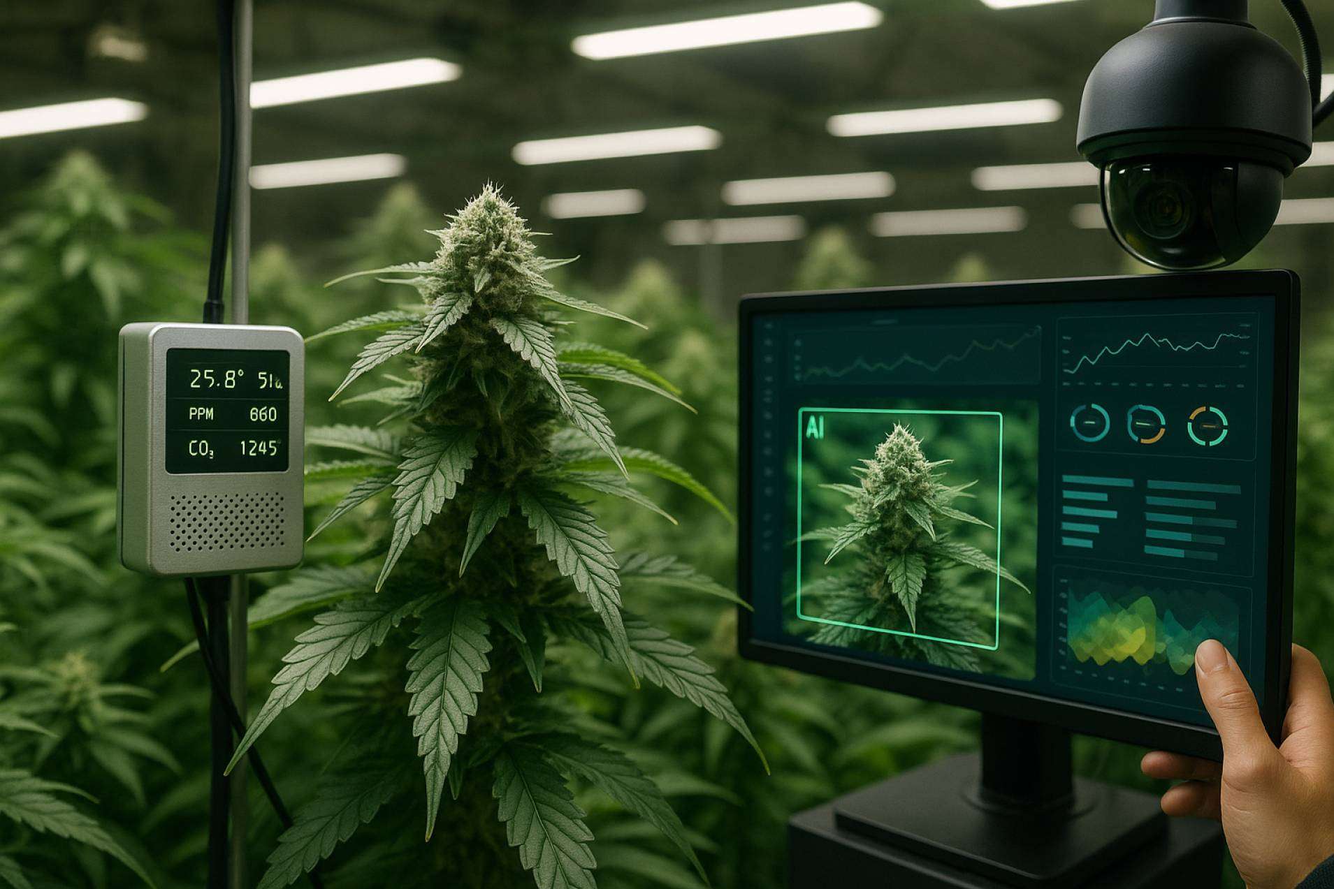Cannabis e inteligencia artificial; la revolución del cultivo inteligente en 2025