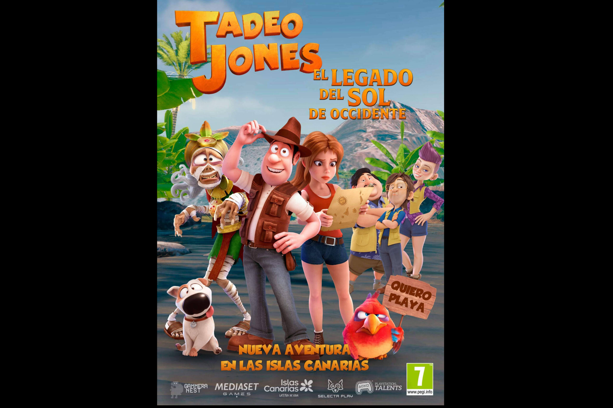 Videojuegos y turismo se unen en 'El Legado del Sol de Occidente', aventura de Tadeo Jones en Canarias