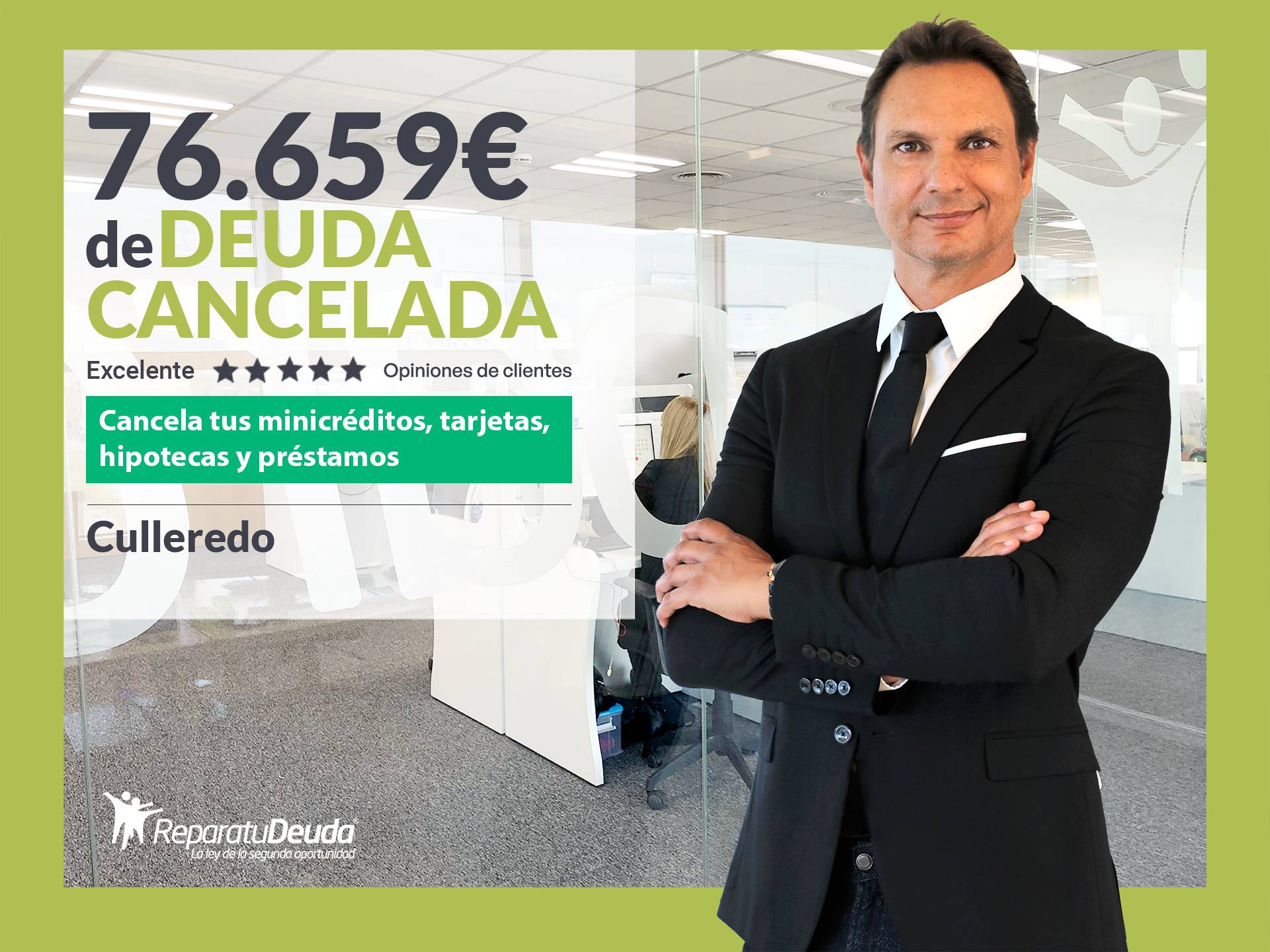 Repara tu Deuda Abogados cancela 76.659 € en Culleredo (A Coruña) con la Ley de Segunda Oportunidad