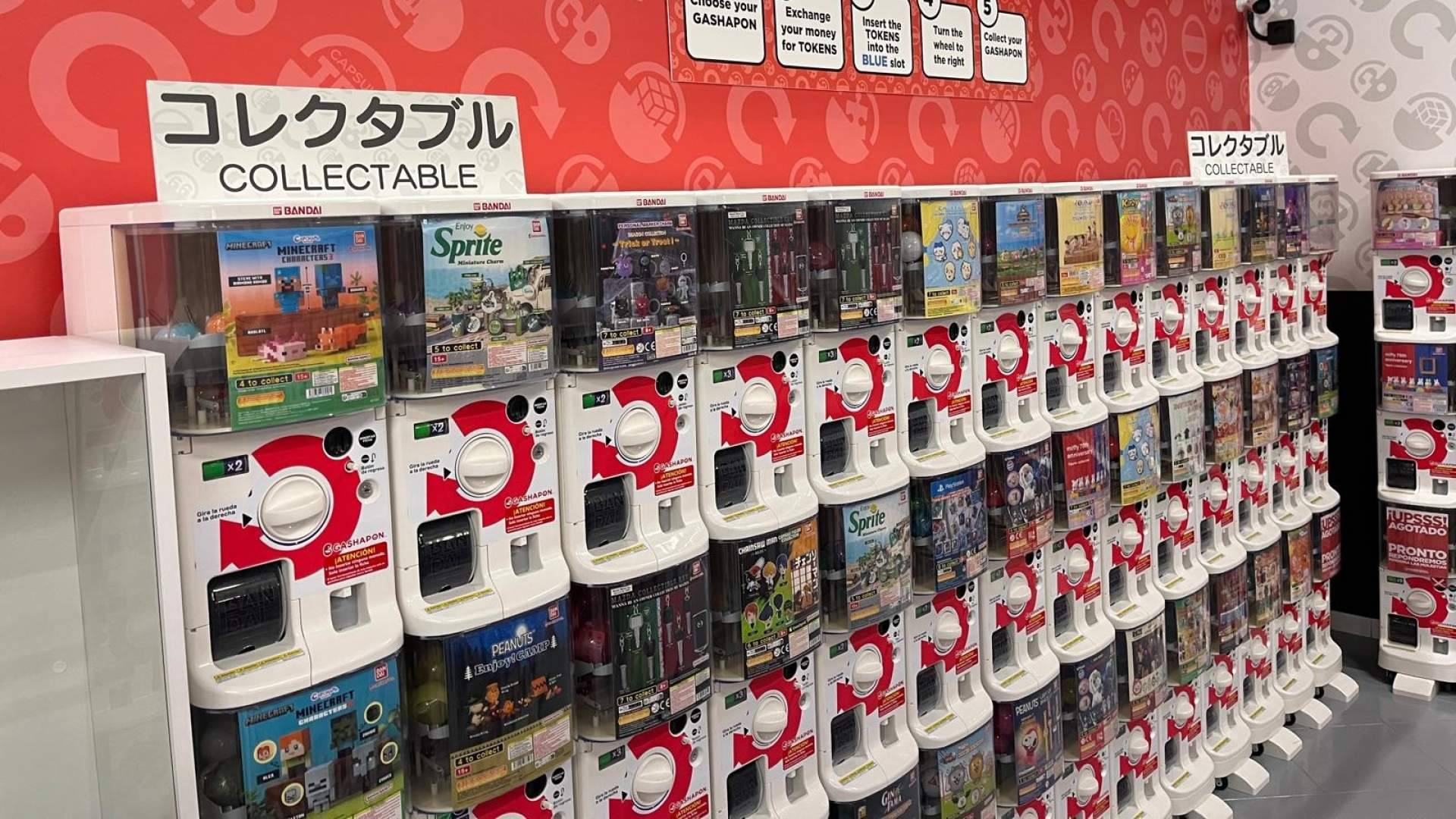 Bandai abre en Xanadú la mayor tienda Gashapon de España