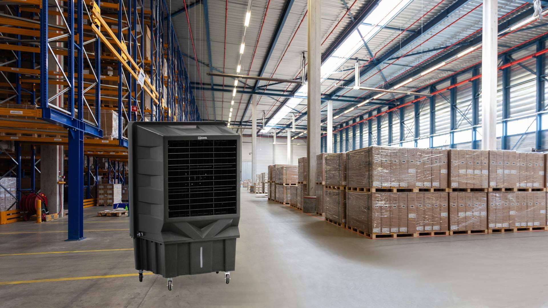 Climatizadores evaporativos portátiles HI!COOL para una climatización industrial flexible y eficiente